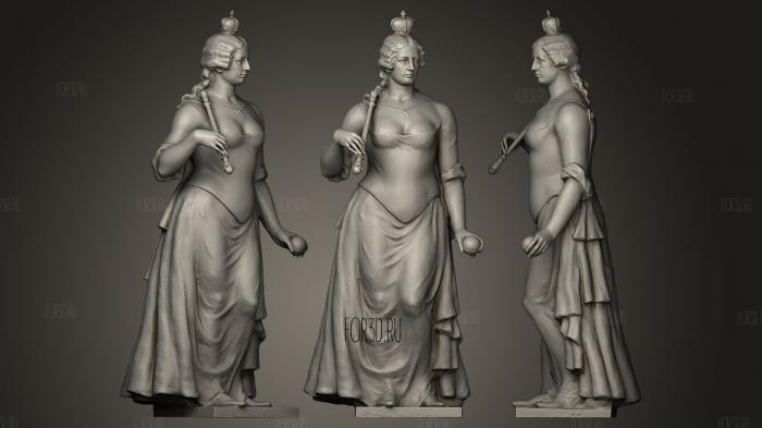 Maria Theresia stl model for CNC